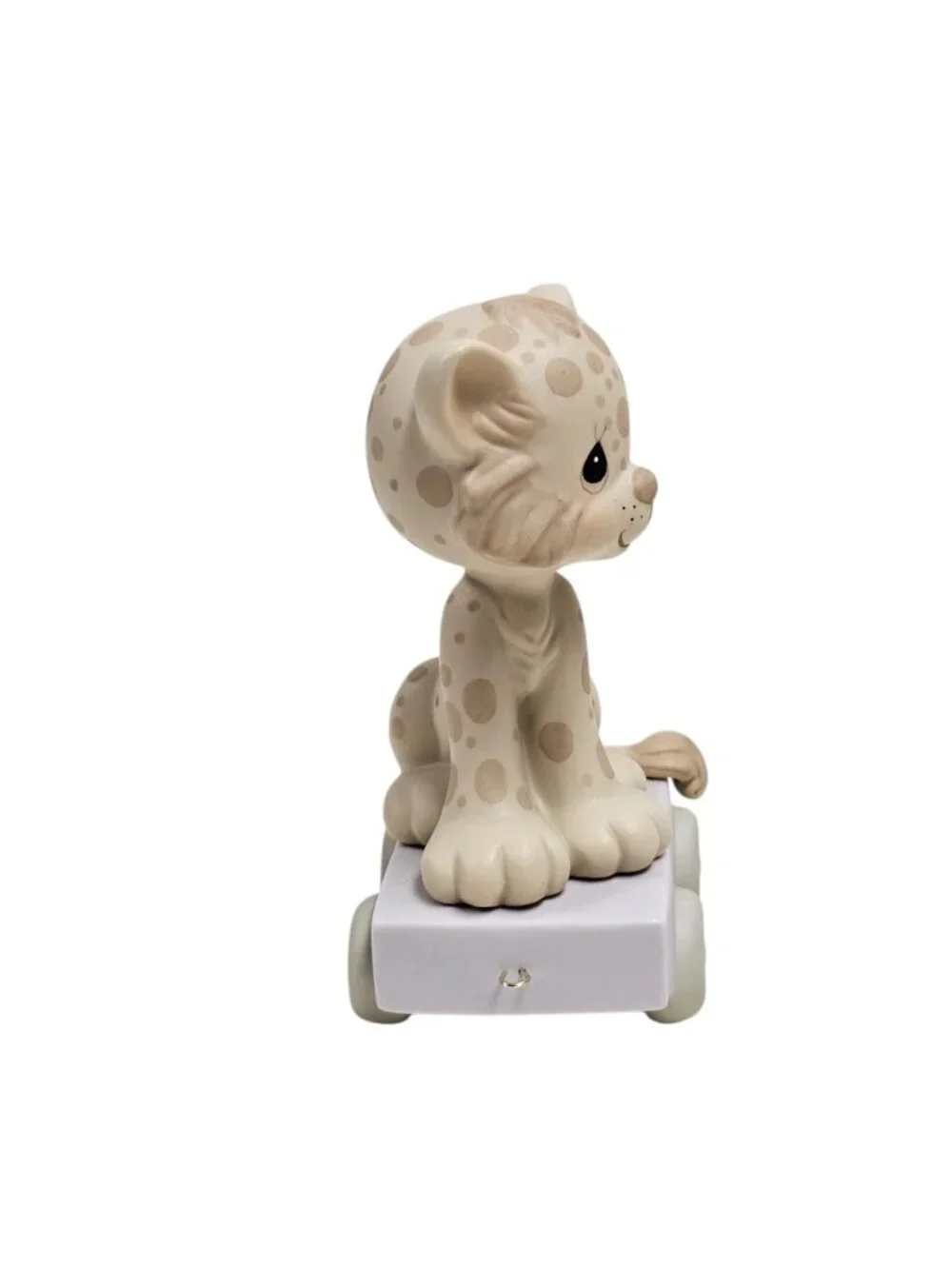 80s - 90s Precious Moments LEOPARD - 7th birthday series train figurine